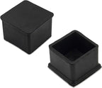 Flyshop Non-Slip Thick Rubber Leg Tips Floor Protectors Square Chair Leg Caps - Image 4