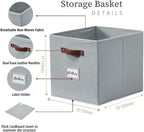 DECOMOMO Storage Cubes, Fabric Organizer Bins - Image 3