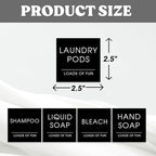 Modern Minimalist Laundry and Cleaning Sticker Labels - Image 2