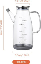 Large Glass Oil Dispenser Bottle - Image 8