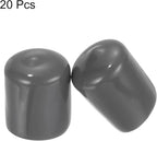 uxcell 20pcs Rubber End Caps 22mm ID Vinyl PVC Round Tube Bolt Cap Cover Screw - Image 2