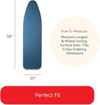 TIVIT Ironing Board Cover 20 x 58, Performance Grade Titanium Coated Pro Grip - Image 4