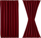 DWCN French Door Curtains – Rod Pocket Thermal Blackout Curtain - Image 7