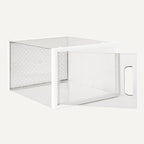Amazon Basics Stackable and Foldable Clear Shoe Storage Organizer Box - Image 3