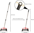 Outdoor Broom, 15.7" Wide Heavy Duty Angle Broom - Image 2