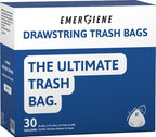 Ultra Strong 30 Gallon Drawstring Trash Bags, Unscented 120 Count Garbage Bags - Image 2