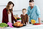 KITCHEN PERFECTION XL Silicone Smoker Oven Gloves-Extreme Heat Resistant BBQ - Image 2
