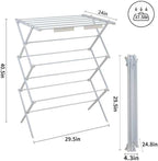 3 Tiers Foldable Clothes Drying Rack, Vertical Laundry Rack Portable and - Image 3
