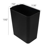 Zopnny 3 Pack 4.5 Gallon Plastic Waste Container, Trash Can Wastebasket - Image 2