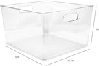 Isaac Jacobs 3-Pack XL Clear Storage Bins - Image 2