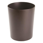mDesign Round Metal Small 1.7 Gallon Recycle Trash Can Wastebasket, Garbage by mDesign