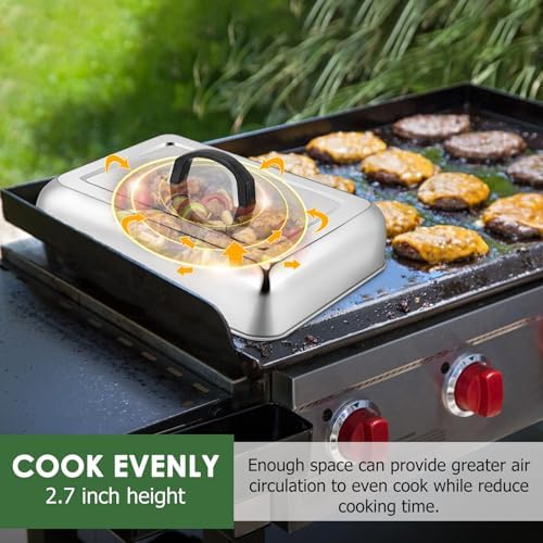 Joyfair Basting Cover Melting Dome Barbecue Tool Sets (No Vent, 2Pcs)