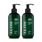 ALŌH Sanitizing Hand Gel 2-pack | Peppermint Eucalyptus + Aloe | 70% Alcohol by AL%C5%8CH