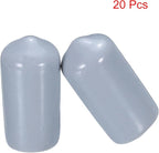 uxcell 20pcs Rubber End Caps 10mm ID Vinyl PVC Round Tube Bolt Cap Cover Screw - Image 2