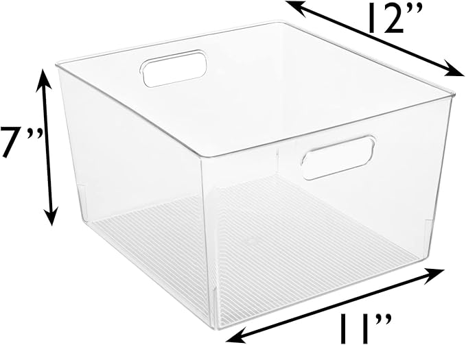 ClearSpace Clear Plastic Storage Bins – XL 4 Pack Perfect - Image 6