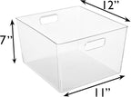 ClearSpace Clear Plastic Storage Bins – XL 6 Pack Perfect Kitchen or Pantry - Image 6