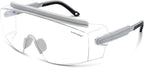 UKNOW Safety Goggles Over Glasses, Safety Glasses Anti Fog Wraparound Eye by UKNOW