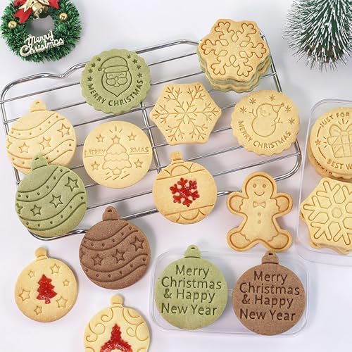 Christmas Ball Cookie Cutters 10Pcs Xmas Ornament Biscuit Molds for Baking - Image 6