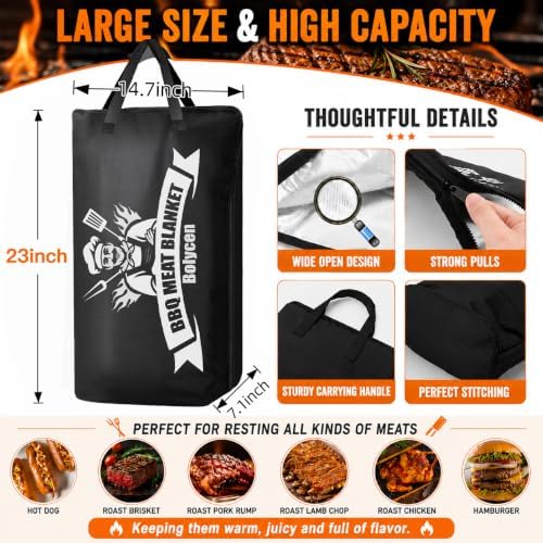 Bolycen Upgraded 23 in BBQ Blanket for Resting Meat, Insulated Brisket Bag - Image 2