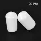uxcell 20pcs Rubber End Caps 8.5mm ID Vinyl Round End Cap Cover Screw Thread - Image 2