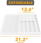 SpaceAid Bamboo Silverware Drawer Organizer - Image 7