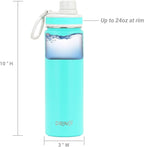 DRINCO Stainless Steel Water Bottle Spout Lid Vacuum Insulated Double Wall - Image 6