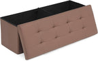 Athena Collection 43" Storage Ottoman Bench Folding Bench by AthenaCollectionFurniture