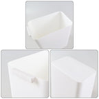 3-Pack 4.5 Gallon Plastic Rectangular Wastebasket - Image 3