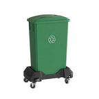 23 Gallon Green Recycle Slim Jim Trash Can by Krollen+Industrial