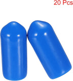 uxcell 20pcs Rubber End Caps 6.5mm ID Vinyl PVC Round Tube Bolt Cap Cover Screw - Image 2