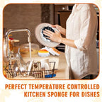 8Pcs Halloween Kitchen Sponges Water Absorbing Wood Pulp Sponges Cute Ghost Pumpkin Corn Spider Web Dish Washing Sponge for Kitchen Bathroom Home Cleaning - Image 6