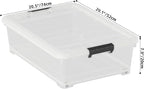 52 Quart Large Plastic Underbed Latching Storage Box, 3 Packs - Image 2