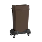23 Gallon Brown Slim Jim Trash Can by Krollen+Industrial