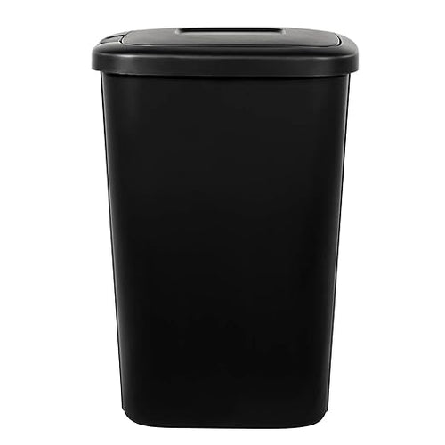 13.3 Gallon Trash Can, Plastic Touch Top Kitchen Trash Can - Image 2