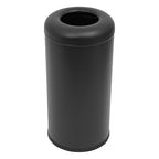 58.6 Liter / 15.48 Gallon Commercial Open Top Trash Can White Stainless Steel - Image 4