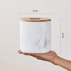 Polytree Marble White Mini Trash Can - Image 3