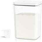 Airtight Flour Rice Storage Container - 6 Qt | 11 Lbs Crystal-Clear Plastic - Image 8
