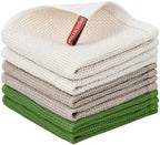 Nialnant 6 Pack Kitchen Towels, 100% Cotton Absorbent by Nialnant