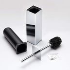 Chrome Square Stainless Steel Toilet Brush - Image 7