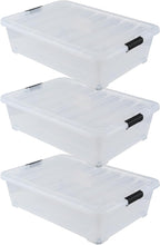 50 Quart Wheeled Latching Storage Box, Stackable Bin - Image 5