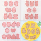 26pcs Easter Cookie Cutters Stamps Biscuit Baking Tools Embossing Cookie Molds …