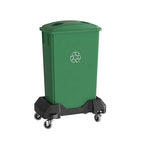 23 Gallon Green Recycle Slim Jim Trash Can by Krollen+Industrial