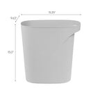 IRIS USA Small Trash Can Wastebasket - Image 2