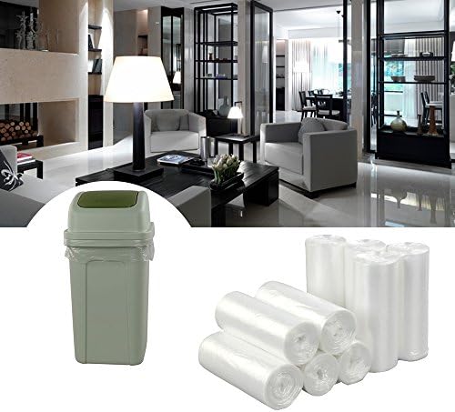 Vababa 13 Gallon Clear Tall Kitchen Trash Bags, Garbage Bags, 225 Counts