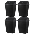 Bringer 18 Gallon Large Swing Top Trash Can, Plastic Garbage Can by Bringer