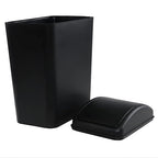 4.5 Gallon Trash Can with Swing Top Lid, Plastic Garbage Bin with Lid - Image 2