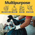 ToughBag 55-60 Gallon Heavy Duty Trash Bags, 100 Count, Black, 1.2 Mil