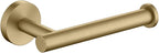 TASTOS Brushed Gold Toilet Paper Holder SUS304 Stainless Steel, Modern Round by TASTOS