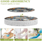 YETTASBIN Happy Thanksgiving 3PCS Wood Pulp Scrub Sponges, Reusable Absorbent Household Cleaning Sponge Non-Scratch Kitchen Dish Sponges, Multi-Surface Safe Scrubber for Nonstick Pans, Pots - Image 3