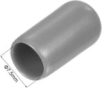 uxcell 20pcs Rubber End Caps Protective Caps 7.5mm ID Vinyl PVC Round Tube Bolt - Image 3